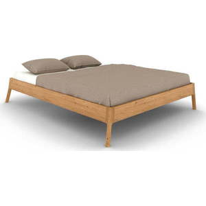 Dvoulůžková postel z dubového dřeva v přírodní barvě 200x200 cm Twig – The Beds obraz