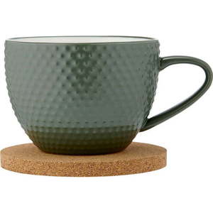 Zelený porcelánový hrnek s podšálkem 350 ml Abode - Ladelle obraz
