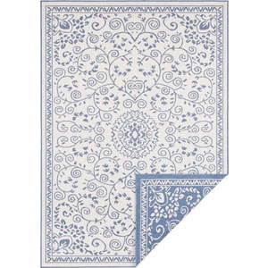 Modro-krémový venkovní koberec NORTHRUGS Leyte, 80 x 150 cm obraz
