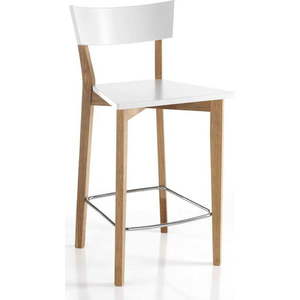 Bílé/v přírodní barvě barové židle v sadě 2 ks 94 cm Kyra – Tomasucci obraz