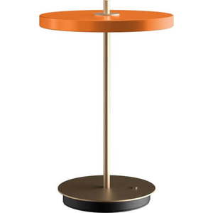 Oranžová LED stmívatelná stolní lampa s kovovým stínidlem (výška 31 cm) Asteria Move – UMAGE obraz