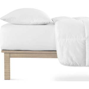 Bílé napínací prostěradlo jersey 160x200 cm Boxspring – Andrea Simone obraz