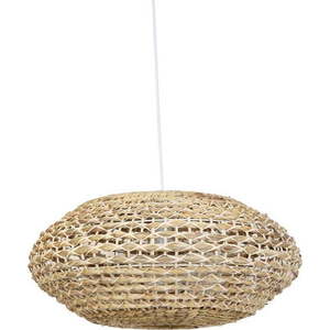 Stropní svítidlo v přírodní barvě se stínidlem z ratanu a mořské trávy ø 60 cm Tripoli – Light & Living obraz