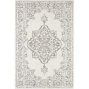 Šedo-krémový venkovní koberec NORTHRUGS Tilos, 200 x 290 cm obraz