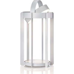 Světle šedá venkovní LED lucerna na USB (výška 30 cm) Firefly – Zone obraz