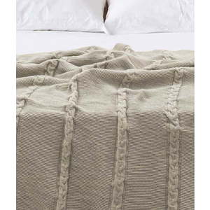 Béžový přehoz 200x220 cm Trenza – Oyo Concept obraz