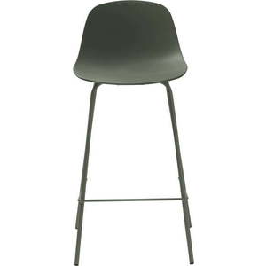 Khaki plastová barová židle 92, 5 cm Whitby – Unique Furniture obraz
