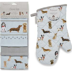 Utěrky a chňapka v sadě 4 ks Curious Dogs – Cooksmart ® obraz