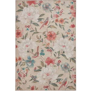 Béžový pratelný koberec 122x170 cm Pipa Floral – Catherine Lansfield obraz