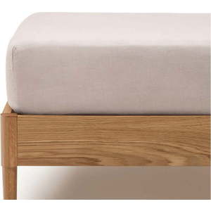 Napínací bavlněné prostěradlo taupe 180x200 cm Simmel – Kave Home obraz