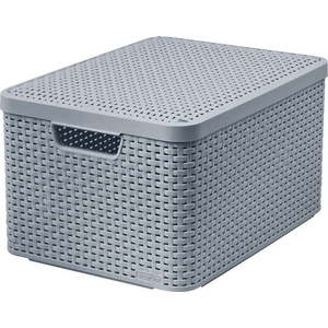 Šedý plastový úložný box s víkem 33x44, 5x25 cm Style – Curver obraz