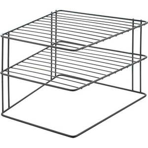 Černá přídavná polička z nerezové oceli 25x25 cm Palio – Metaltex obraz