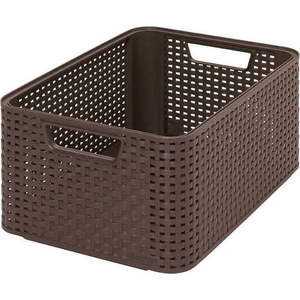 Hnědý úložný košík Curver Style, 18 l obraz