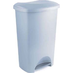 Šedý pedálový odpadkový koš z recyklovaného plastu Addis Eco Range, 50 l obraz