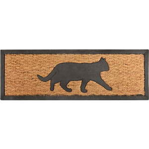 Rohožka z kokosového vlákna Esschert Design Kočka, 25 x 75 cm obraz