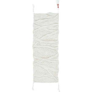 Bílý pratelný ručně tkaný vlněný běhoun 70x200 cm Enkang Ivory – Lorena Canals obraz