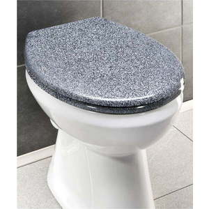 WC sedátko v žulovém dekoru se snadným zavíráním Wenko Premium Ottana, 45, 2 x 37, 6 cm obraz
