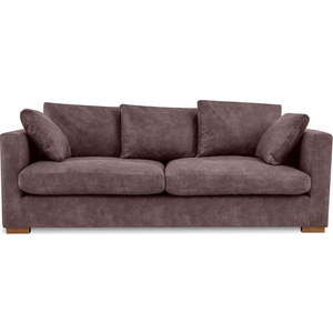 Tmavě hnědá pohovka 220 cm Comfy – Scandic obraz