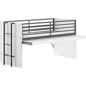 Bílá vyvýšená dětská postel s roštem 90x200 cm Sam – Vipack obraz