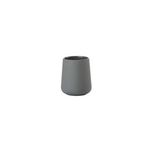 Šedý porcelánový kelímek na zubní kartáčky Nova One - Zone obraz