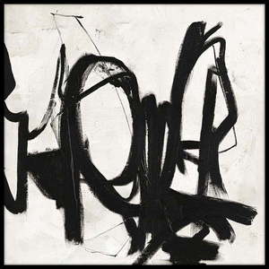 Ručně malovaný obraz 100x100 cm Playblack 2 – Malerifabrikken obraz
