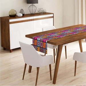 Běhoun na stůl 45x140 cm Mandala Tiles – Minimalist Cushion Covers obraz
