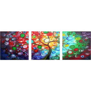 Obrazy v sadě 3 ks 30x30 cm Tree of Life – Wallity obraz