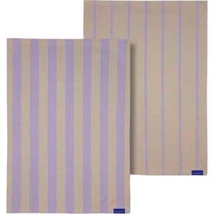 Bavlněné utěrky v sadě 2 ks 50x70 cm Stripes – Mette Ditmer Denmark obraz