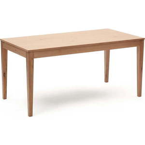 Rozkládací jídelní stůl s deskou v dubovém dekoru v přírodní barvě 80x160 cm Yain – Kave Home obraz