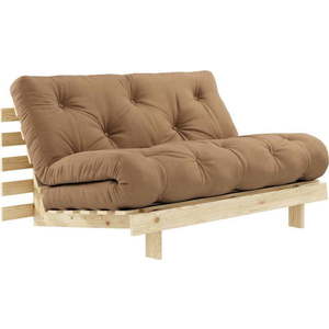 Hnědá rozkládací pohovka 140 cm Roots - Karup Design obraz