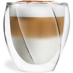 Dvoustěnné hrnky na cappuccino v sadě 2 ks 250 ml Cristallo – Vialli Design obraz