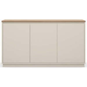 Béžová komoda v dekoru dubu 152x84x40 cm Loreta – Marckeric obraz