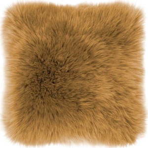 Hnědý polštář Tiseco Home Studio Sheepskin, 45 x 45 cm obraz