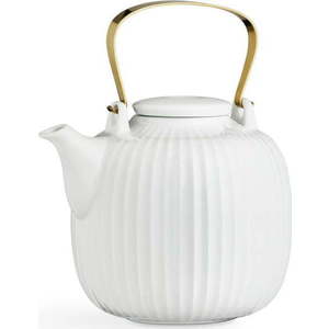 Bílá porcelánová čajová konvice Kähler Design Hammershoi, 1, 2 l obraz