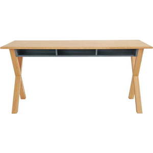 Pracovní stůl s deskou v dubovém dekoru 70x160 cm Luca – Woodman obraz