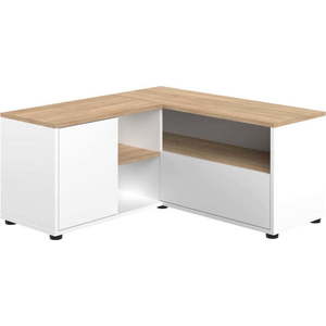 TV stolek v dekoru dubu v bílo-přírodní barvě 90x45 cm Angle – TemaHome obraz