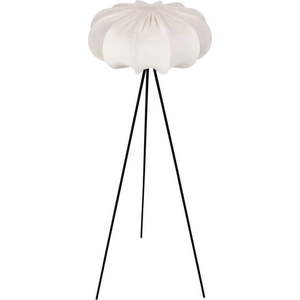 Bílá stojací lampa s textilním stínidlem (výška 147 cm) Cafee – Candellux Lighting obraz