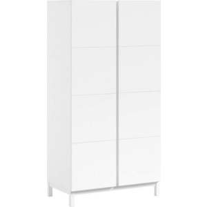 Bílá dětská šatní skříň 99x196x58 cm Eva – Vipack obraz