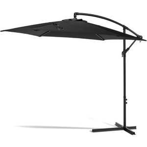 Černý slunečník bez podstavce Bonami Essentials Happy Sun, ø 300 cm obraz