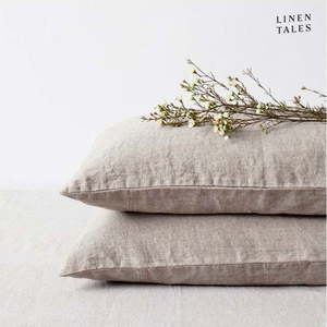 Lněný povlak na polštář 70x90 cm Natural – Linen Tales obraz