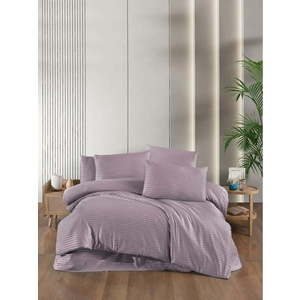 Fialové damaškové povlečení na dvoulůžko/prodloužené s prostěradlem/4dílné 200x220 cm – Mila Home obraz
