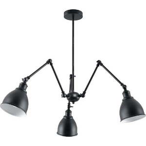 Černé závěsné svítidlo s kovovým stínidlem 70x70 cm Matilda Shade - Nice Lamps obraz