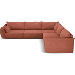 Červená rohová pohovka (variabilní) Vanda – Mazzini Sofas obraz