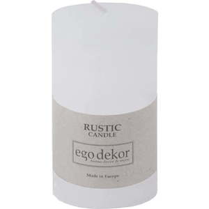 Bílá svíčka Rustic candles by Ego dekor Rust, doba hoření 38 h obraz