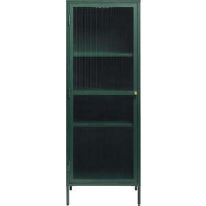 Zelená kovová vitrína Unique Furniture Bronco, výška 160 cm obraz