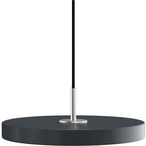 Antracitové LED závěsné svítidlo s kovovým stínidlem ø 31 cm Asteria Mini – UMAGE obraz