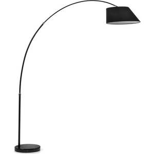 Černá stojací lampa s textilním stínidlem (výška 189 cm) May – Kave Home obraz