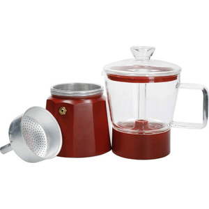 Červená moka konvička z nerezové oceli 0.29 l La Cafetiere Verona - Kitchen Craft obraz