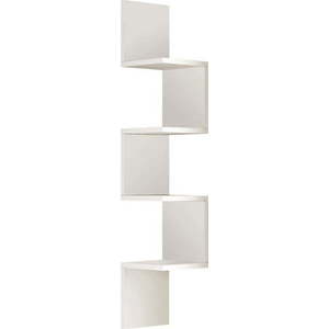 Bílá nástěnná knihovna 22x117 cm Laura – Kalune Design obraz