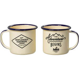Sada 2 smaltovaných hrnků na espresso Gentlemen's Hardware, 150 ml obraz
